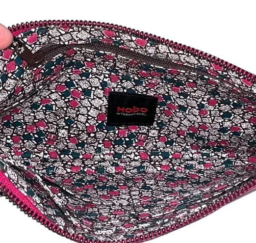 NEW HOBO Zoe Mulberry Patent Wristlet Clutch Wallet