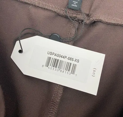 Universal Standard Moro Pocket Signature Ponte Pants With Zipper Earth Brown