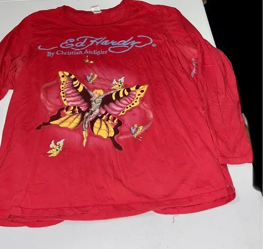 Ed Hardy EUC  Graphic Top