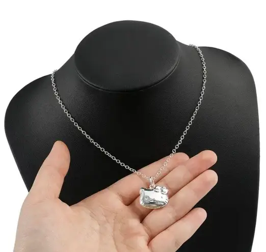 Sanrio Kawaii Hello Kitty Anime Crystal Photo Locket Pendant Necklaces