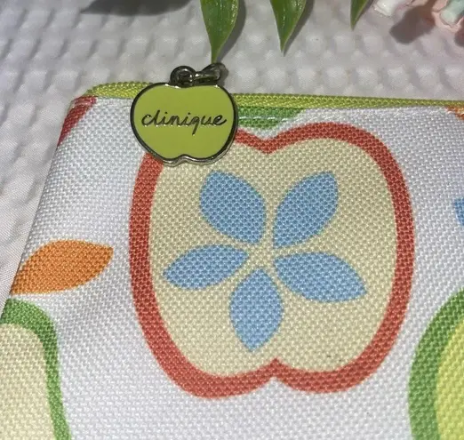 Clinique  summer fruit makeup bag 8”x 6”