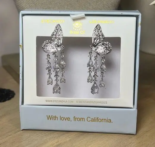 Eye Candy LA • LUXE MONARCH BUTTERFLY • DROP EARRINGS