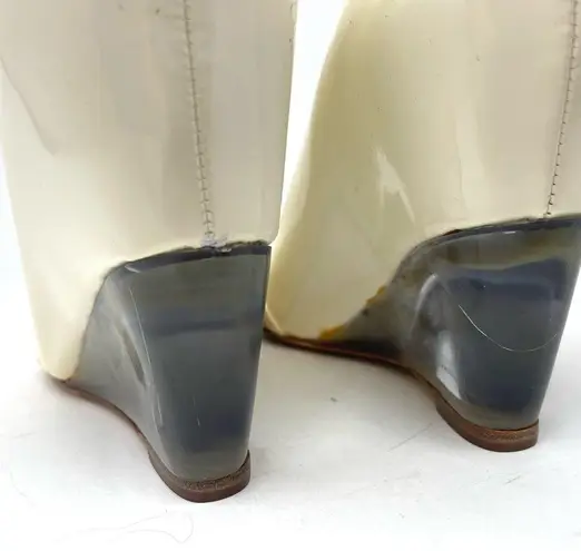 KENZO leather, lucite wedge heels, made in Italy, size 37