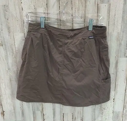 Patagonia  Brown Solimar Skirt Wrap Skort Earthenware