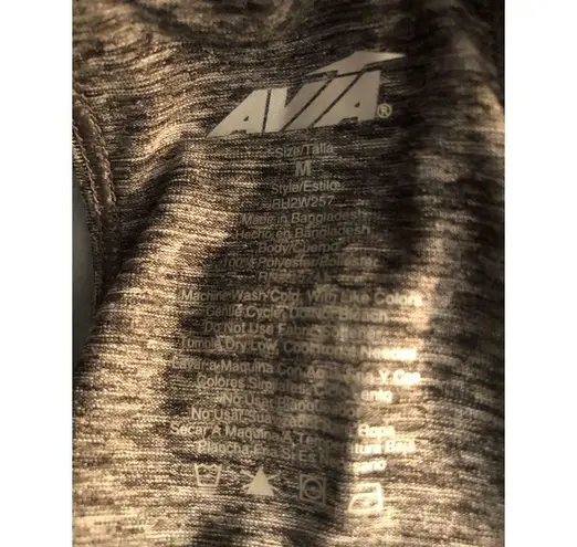 Avia  gray space dyed racer back athletic tank top