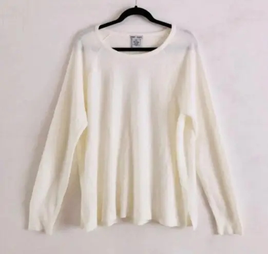 Sweet Romeo Sweater XXL NWT Crewneck Modern Girl Ivory Neutral Capsule Monotone