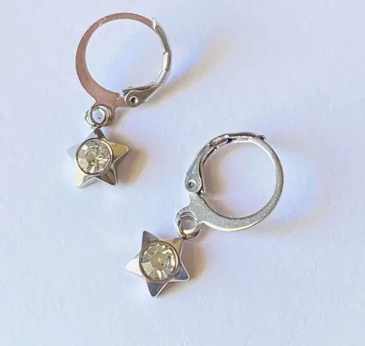 Handmade funky grunge y2k simple mini stainless star earrings 🌙