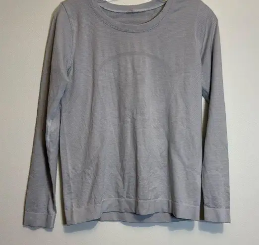 Lululemon  light grey swiftly loose fit long sleeve thumbnail 1