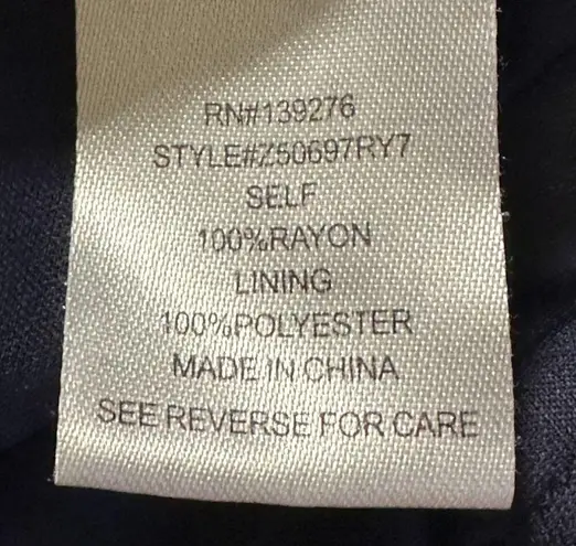 Daniel Rainn | Large | Double-V Faux Wrap Tie Waist Cap Sleeve Pocketed Dress