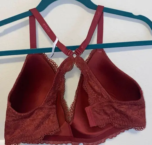 Aerie Maroon Racerback Lace Bralette