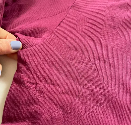 Aura Purple Cropped Long Sleeve Top