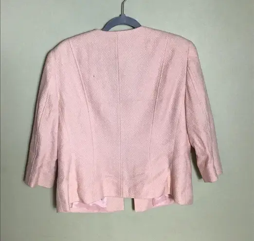 Escada Women’s Vintage Pink 3/4 Sleeve Blazer With Hook Closure Sz. 42/Lrg EUC Size L
