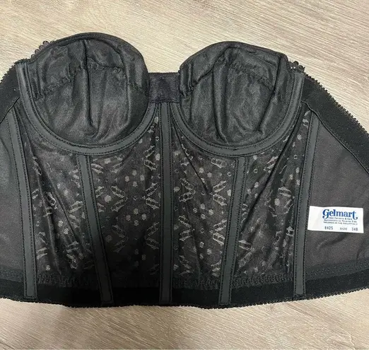 American Vintage vintage black lace corset by gelmart size 34B Y2K/2000s era new without tags