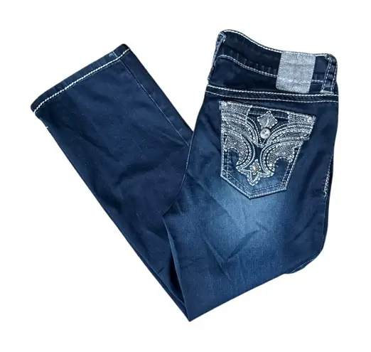 Hydraulic Vintage Y2K Gramercy Low Rise Dark Wash Denim Jeans Size 9/10