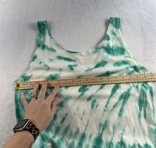 Vtg 90s In Gear L Large Tunic Top Dress Tie Dye USA Whimsy Fairycore Balletcore Green