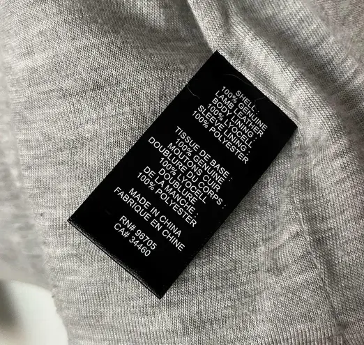 Rebecca Taylor Lamb Leather Biker Jacket - Size 12