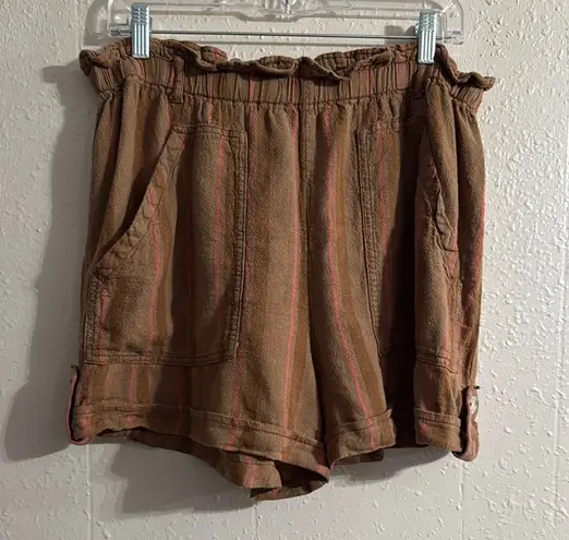 Time and Tru High Waist Brown and Pink Shorts Size L