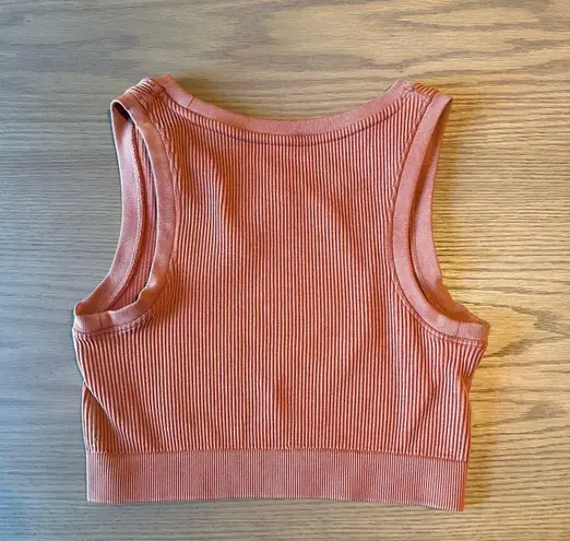 Aerie Ribbed Seamless Sports Bra Top - Small