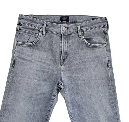 Citizens of Humanity  Elsa Jeans Womens 28 Gray Distressed Mid Rise Slim Crop