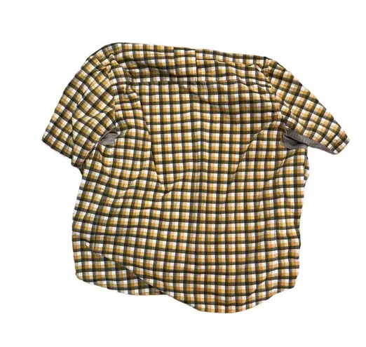 Rei Co-op REI Men’s Large Plaid Button Up Short Sleeve Vented Stretchy Mesh Plaid T Shirt