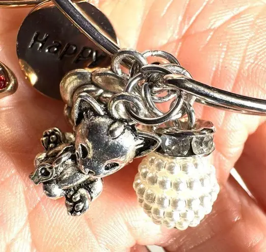 Bundle of 3 adjustable charm bracelets