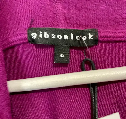 Gibson Look Women’s Fleece Convertible Neck Long Sleeve Pullover Purple Sz S NWT