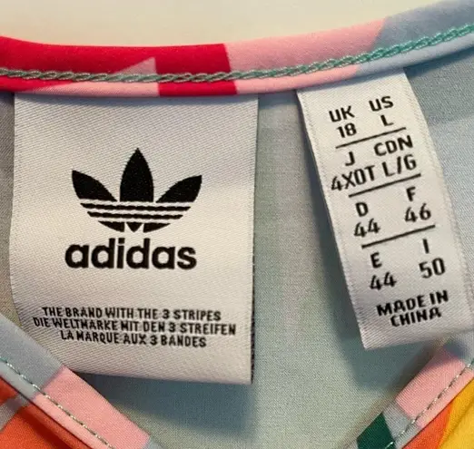 Adidas Originals Tropicalage Short Romper size Large Yellow