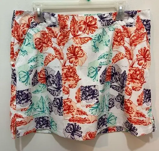 Lady Hagen  English Garden Floral Print Golf Skort Size 12