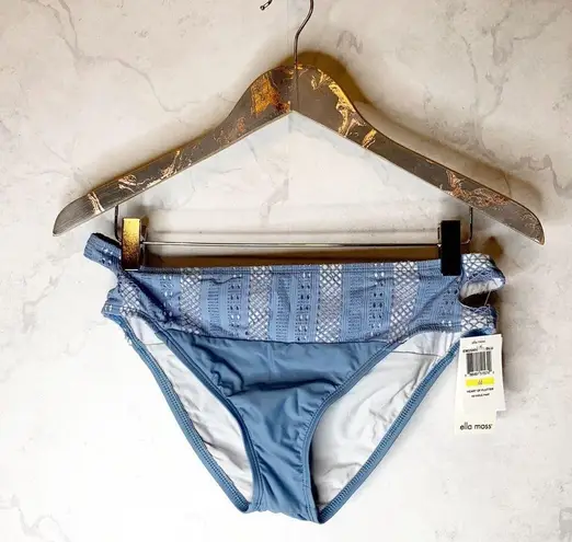 Ella Moss heart keyhole bikini bottom blue