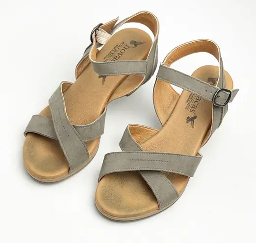 NOVACAS Cross Toebed Adjustable Ankle Straps Block Heel Sandals, EU 38 Size 7