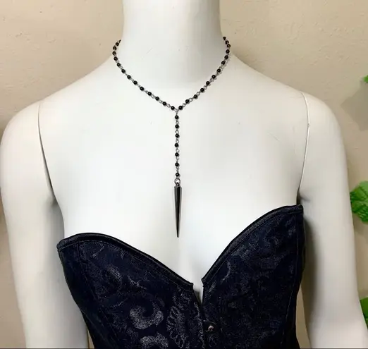 Spike Rosary Chocker Punk Goth Necklace New TBM
