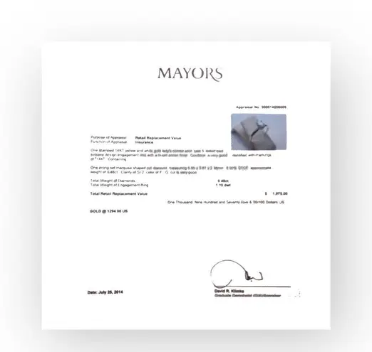 Solitaire Vintage: .5 CT Marquise Diamond Engagement Ring 𖦹 14K Gold Band 𖦹 5