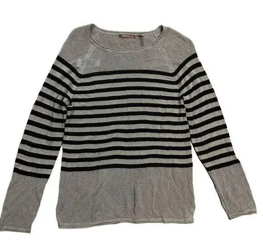 525 America black & light brown knit sweater sz small Black