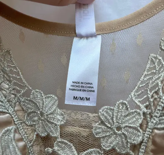 Flora Nikrooz NWT S/M Intimate Matching Set Nightgown Robe Slip Floral Lingerie.