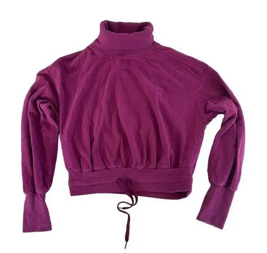 Sweaty Betty  Melody Luxe Pullover Fleece Sweatshirt in Amaranth Pink XS Athletic