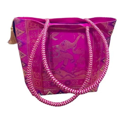 Nirvana Handicraft Silk Hand Bag/Shoulder/Tote Bag For Ladies/Girls