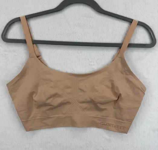 Chantelle Wireless Bra Comfort Flex Fit Adjustable Straps Nude L no padding
