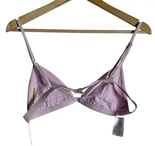 Mara Hoffman Astrid Pastel Pink UPF 50 Triangle Bikini Swimsuit Top Size Large