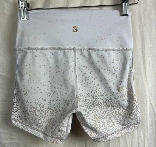 BuffBunny Collection Rose biker shorts Size Small White