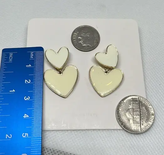 Sweet Heart Shape Titanium Steel Earrings Gold