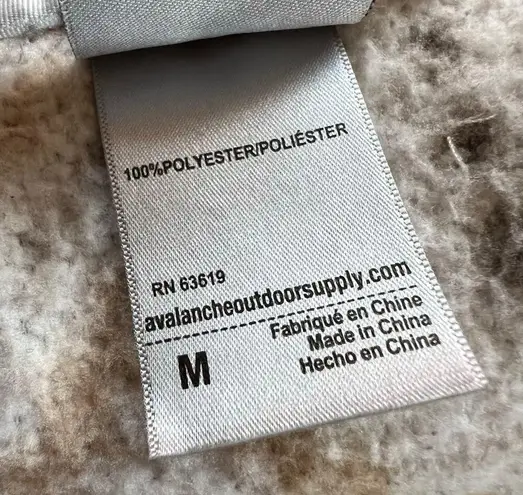 Avalanche Womens Full Zip Sherpa Fleece Jacket Sweatshirt Aztec Print Medium