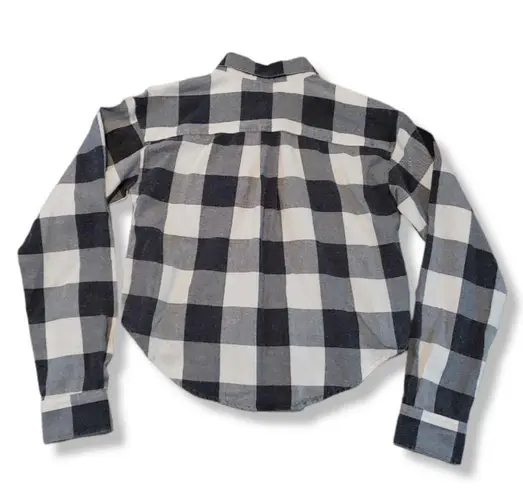 Chloe and katie Top Size Small Long Sleeve Button Up Shirt Plaid Flannel Casual - Image 2