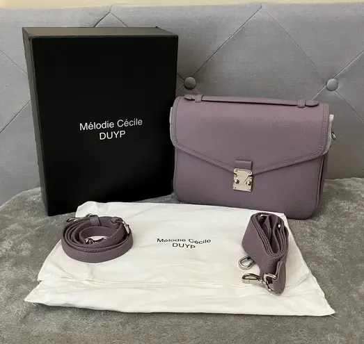 DUYP Paris 15 Satchel Bag in Grey Lavender Purple