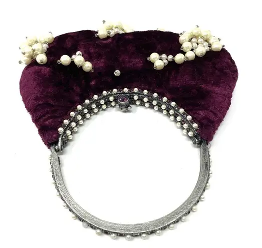 CLARA KASAVINA mini velvet bag, NEW