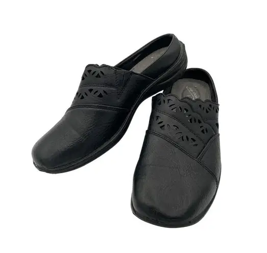 Easy Street Comfort Wave Womens Black Slip-On Shoes Size 8.5W