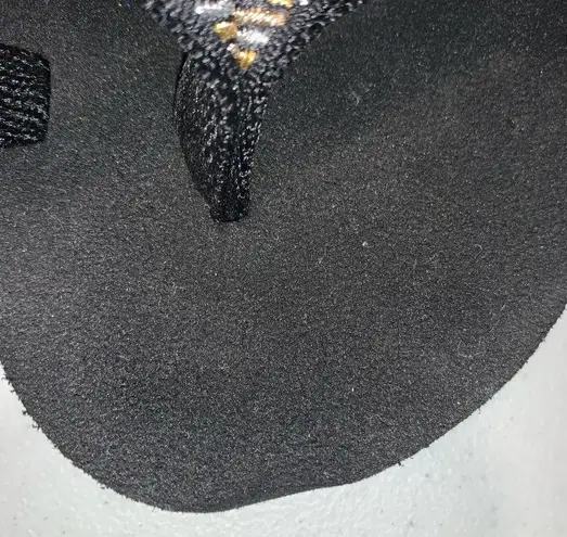 Teva NWOB Black Mandalay Ola 2 Foam Wedge Sandals 6