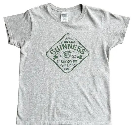 Guinness Tshirt Grey Shirt Sleeve Graphic Tee Small Ladies