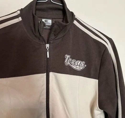 Colosseum University of Texas Women’s Sydney Track Jacket Full Zip Brown XL Longhorns