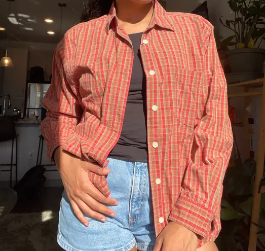 Mountain Lake Vintage Oversized Flannel