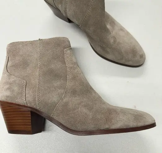 Madewell  Grey Suede Leather Ankle Boots Womens 10 Booties Fall Classic Casual